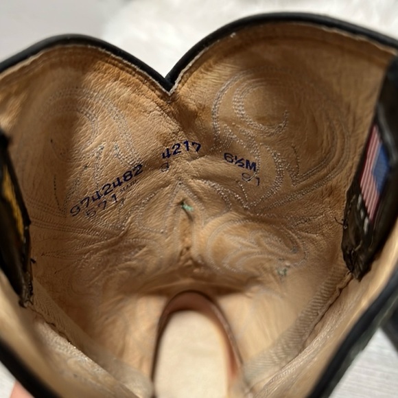 Emerald green real leather Dan Post cowgirl boots, no longer sold and very rare! - Picture 9 of 9